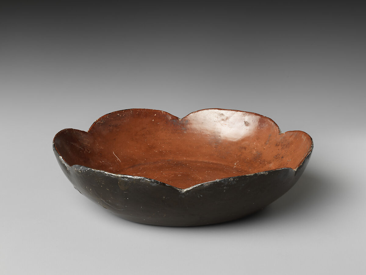 Lobed Dish, Lacquer, China