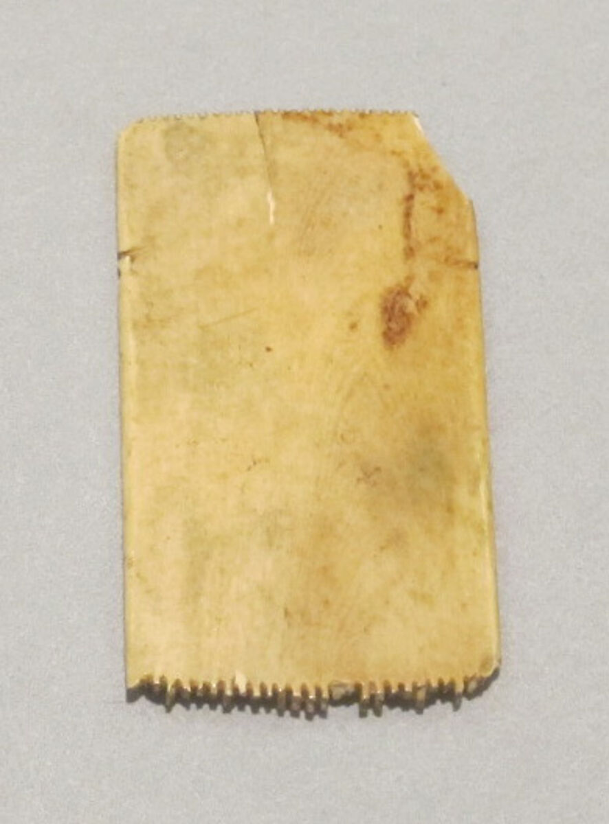 Comb fragment, Ivory 