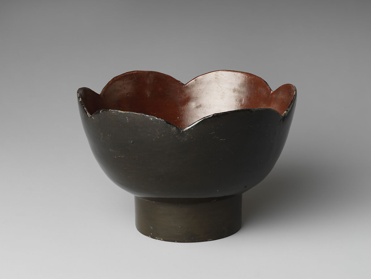 Lobed bowl, Lacquer, China