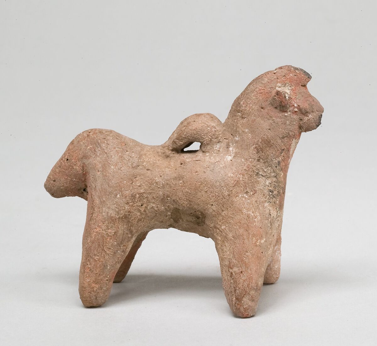 Figurine, donkey, Pottery, paint
