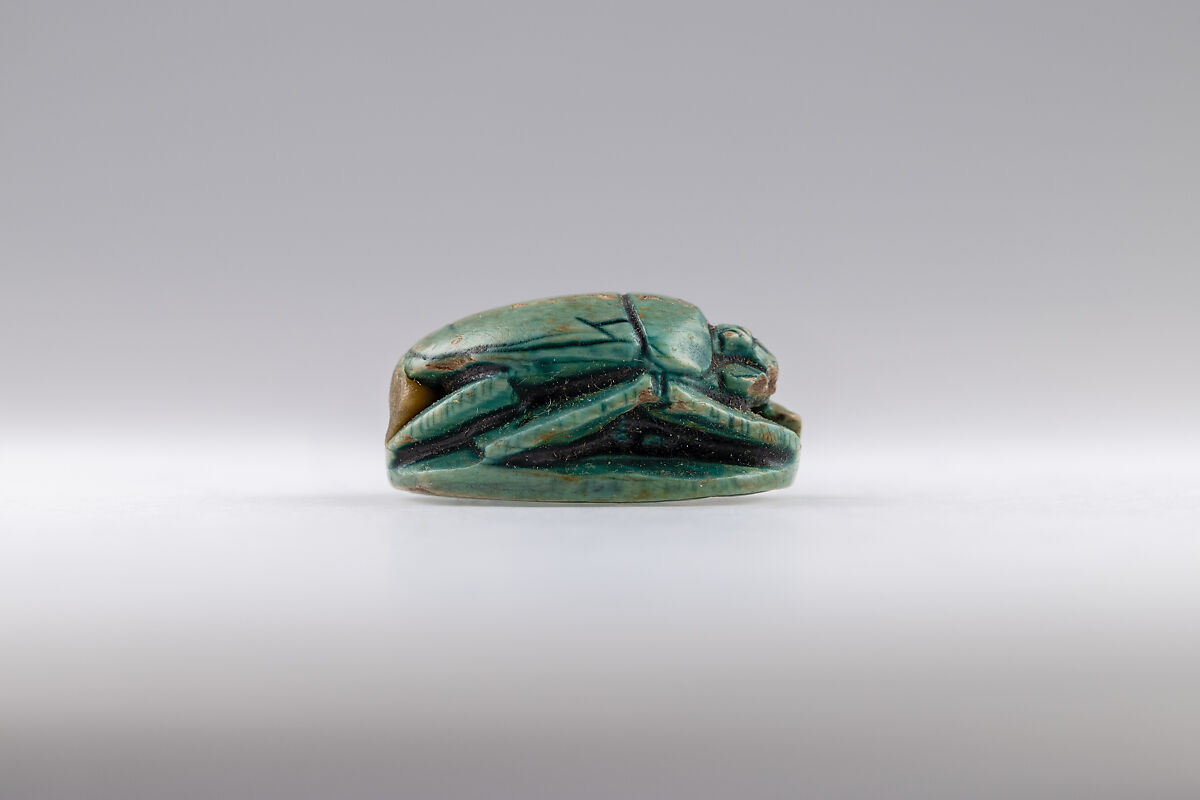 Scarab, Hatshepsut, Glazed steatite