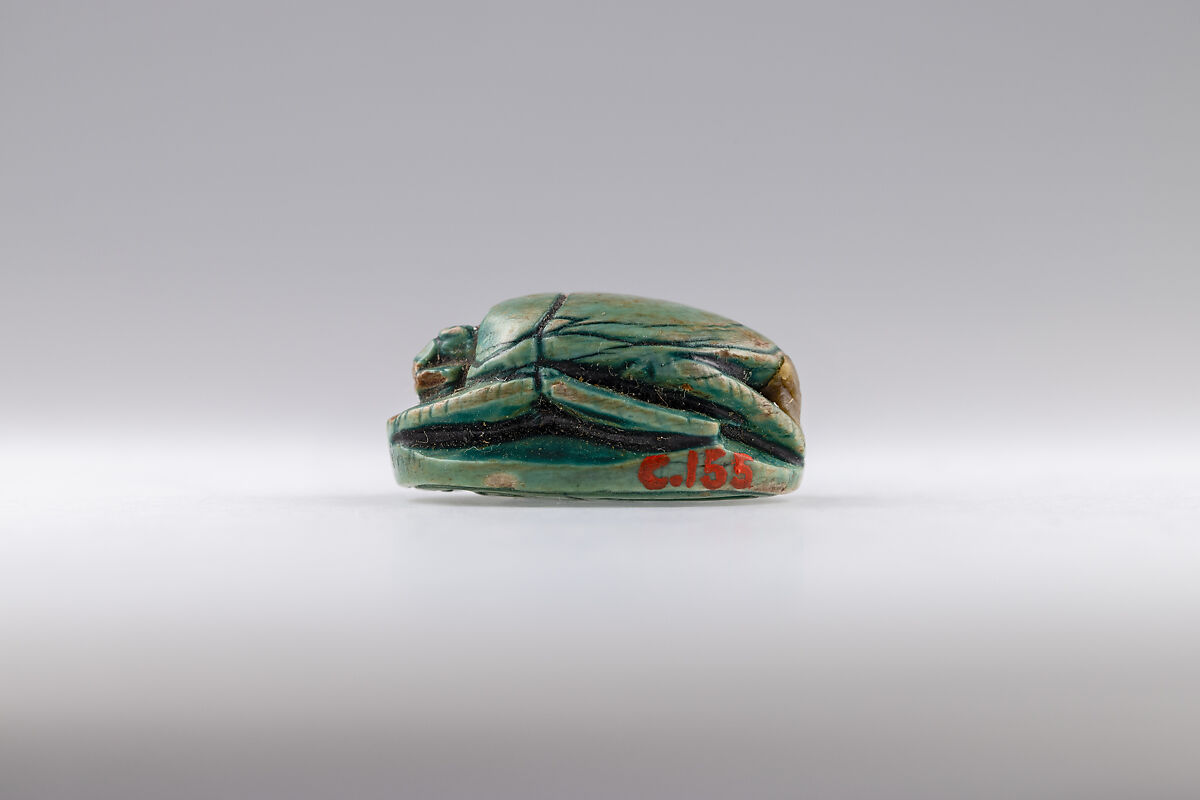 Scarab, Hatshepsut, Glazed steatite