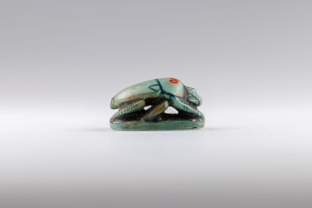 Scarab, Hatshepsut, Faience