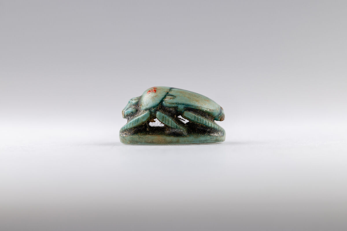 Scarab, Hatshepsut, Faience