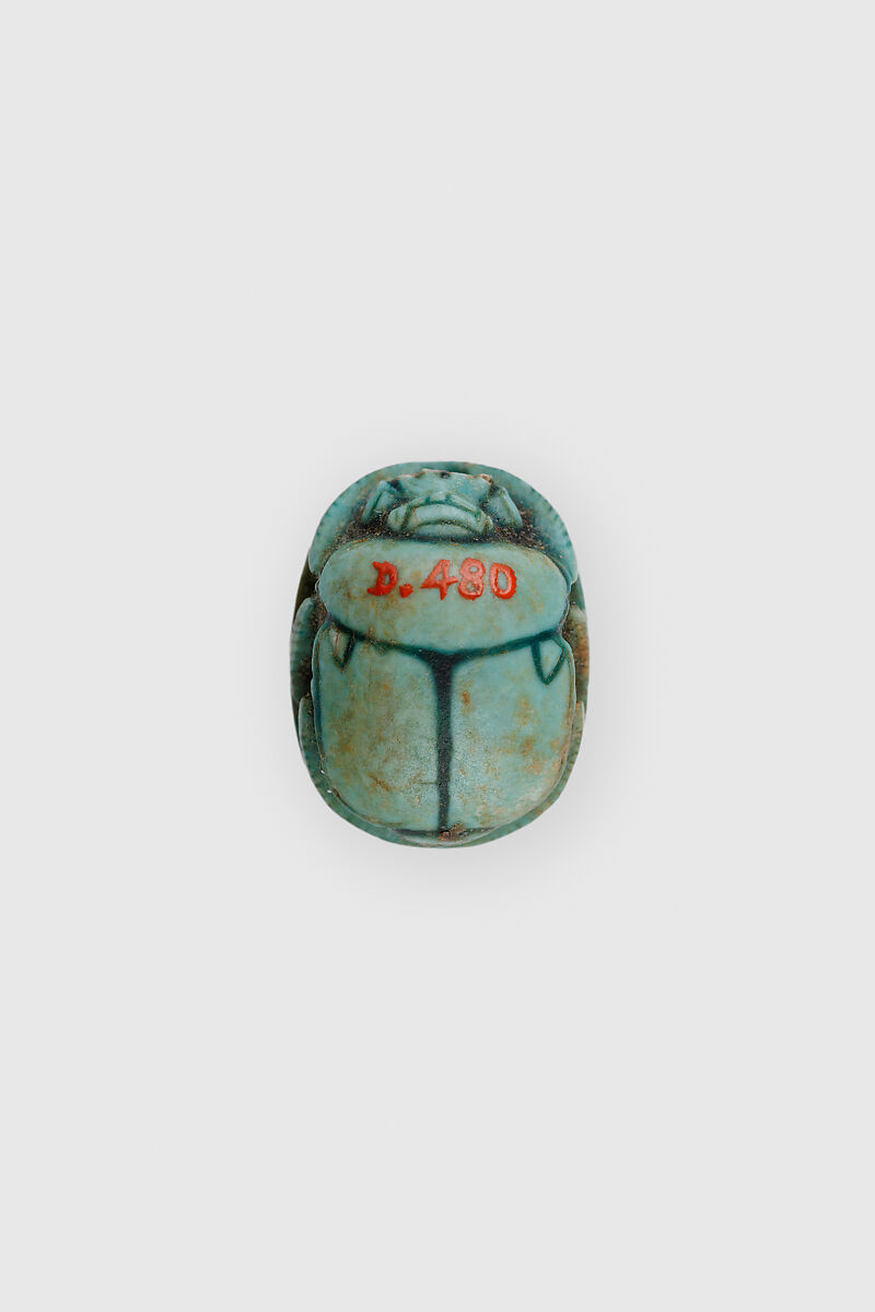 Scarab, Hatshepsut, Faience