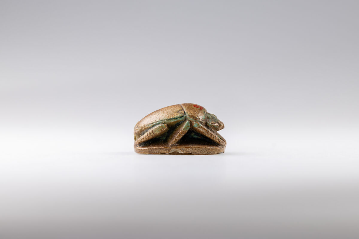 Scarab, Thutmose III, Glazed steatite