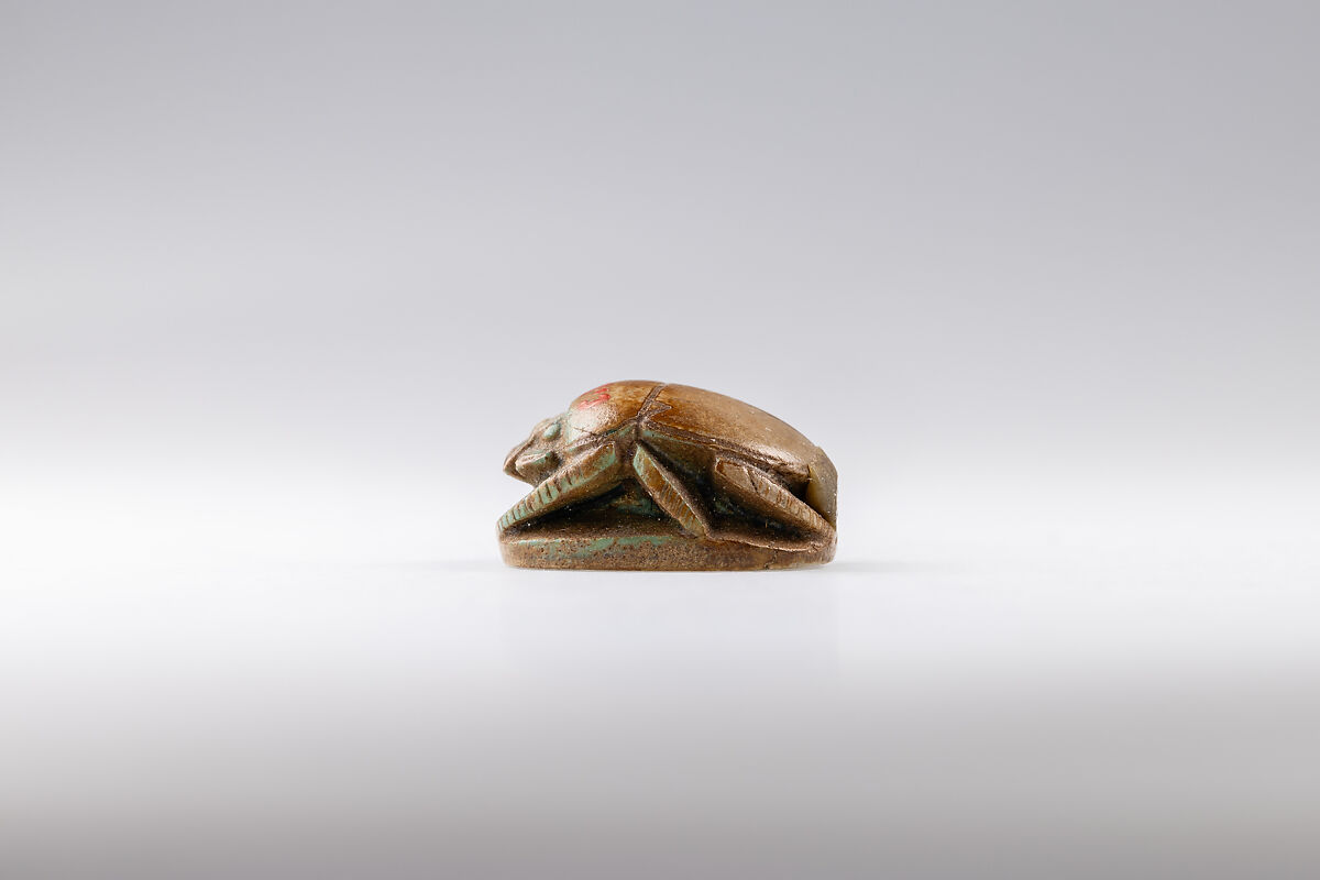 Scarab, Thutmose III, Glazed steatite