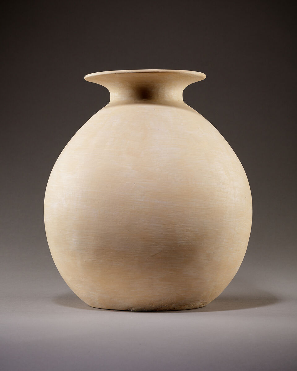 Jar of Ahmose-Nefertari, Travertine (Egyptian alabaster)