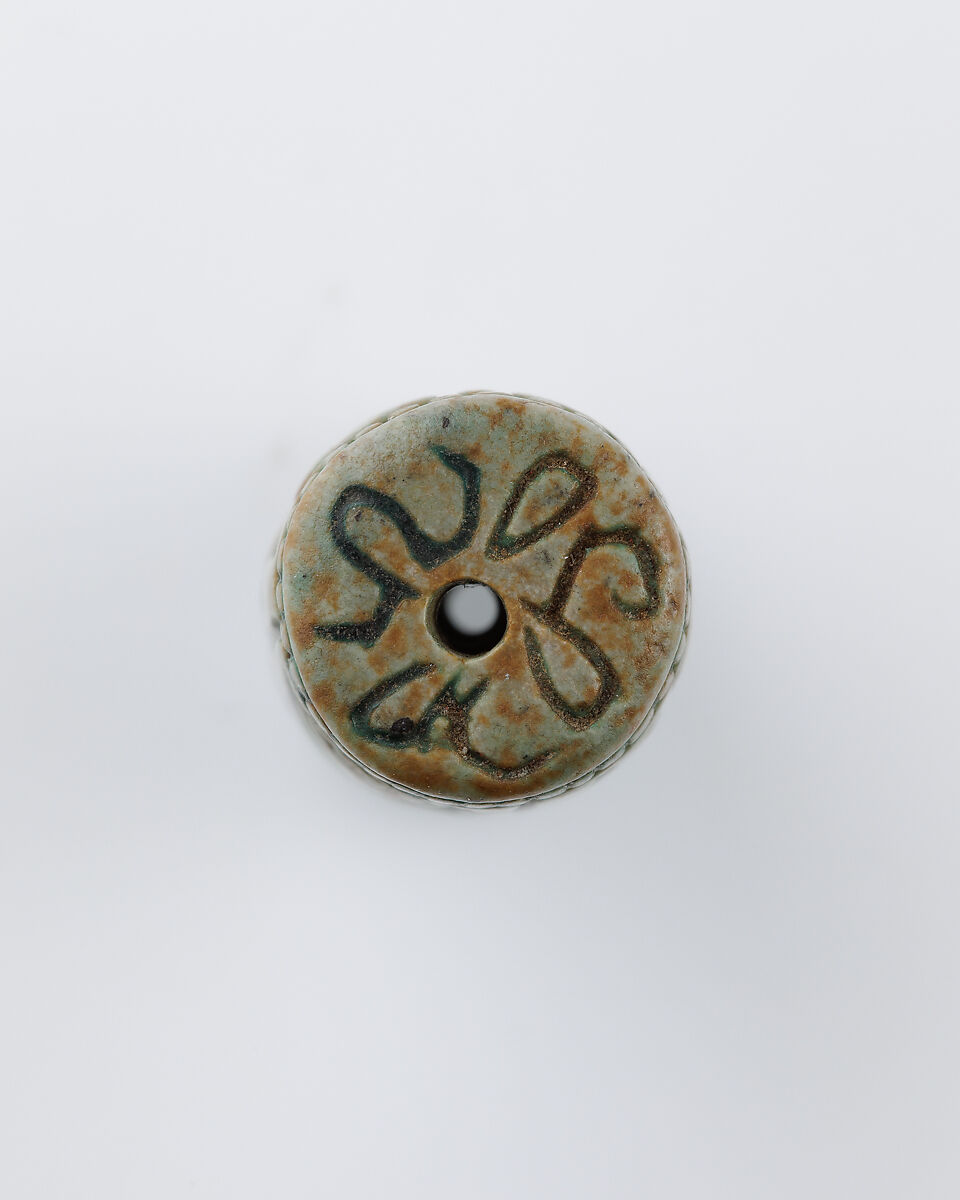Cylinder seal, Green glazed steatite
