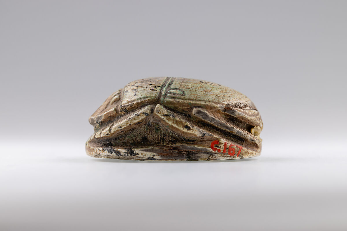Scarab of Thutmose III, Glazed steatite