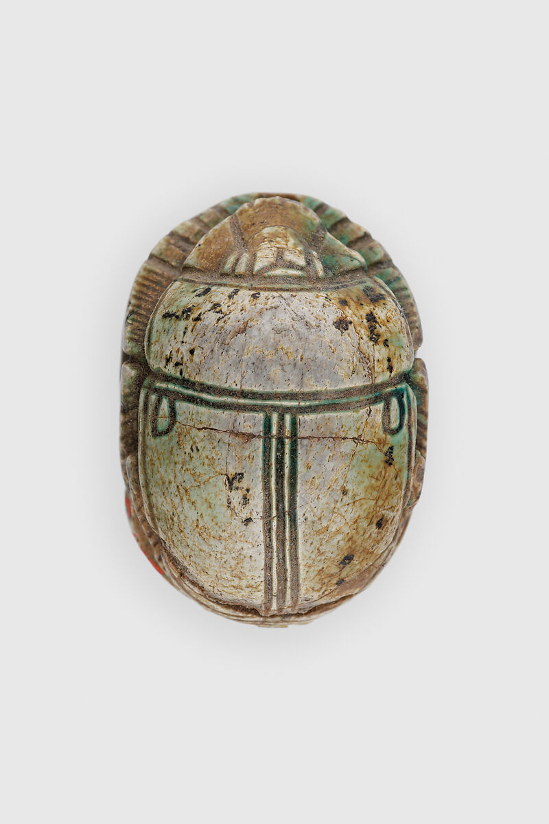 Scarab of Thutmose III, Glazed steatite