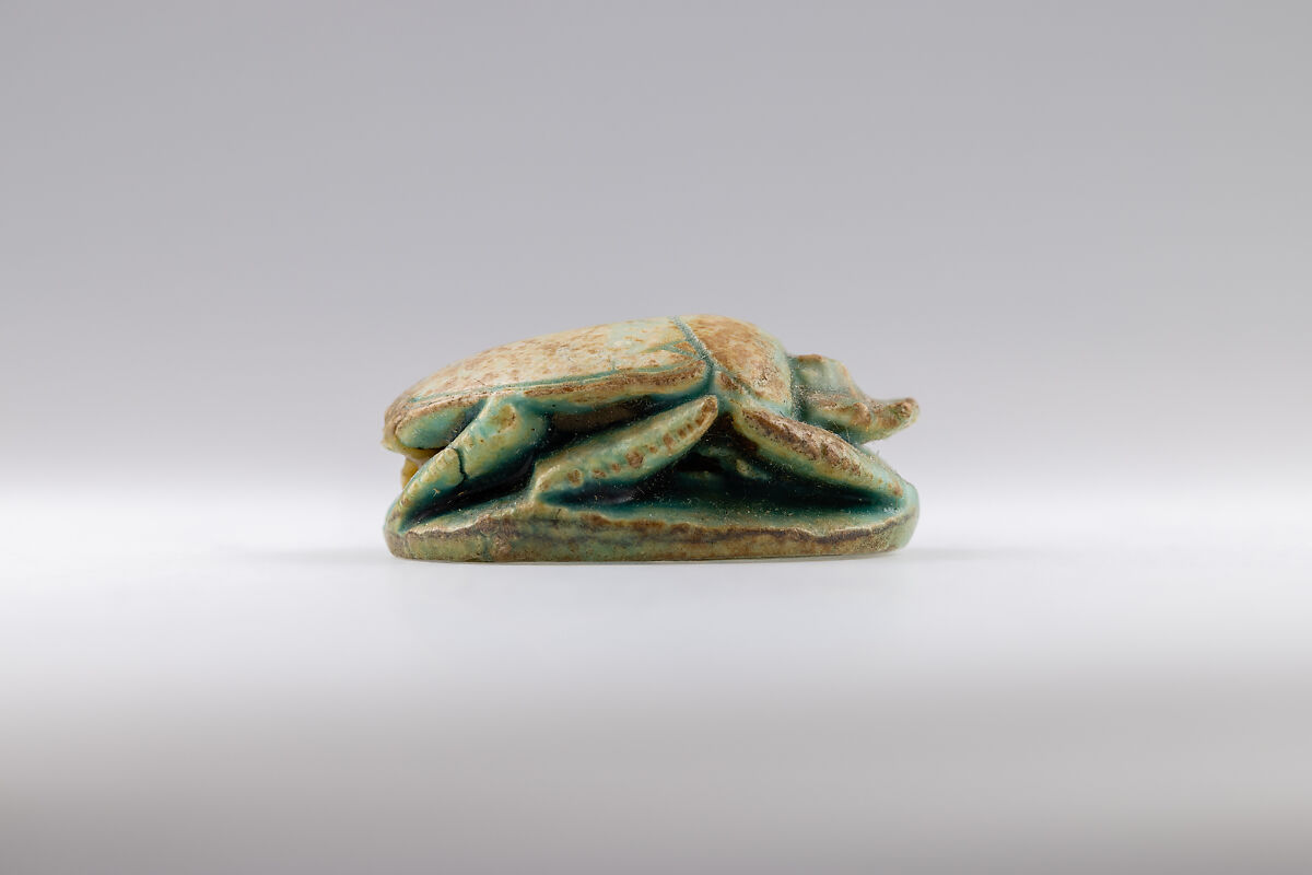 Scarab of Thutmose III, Green glazed steatite