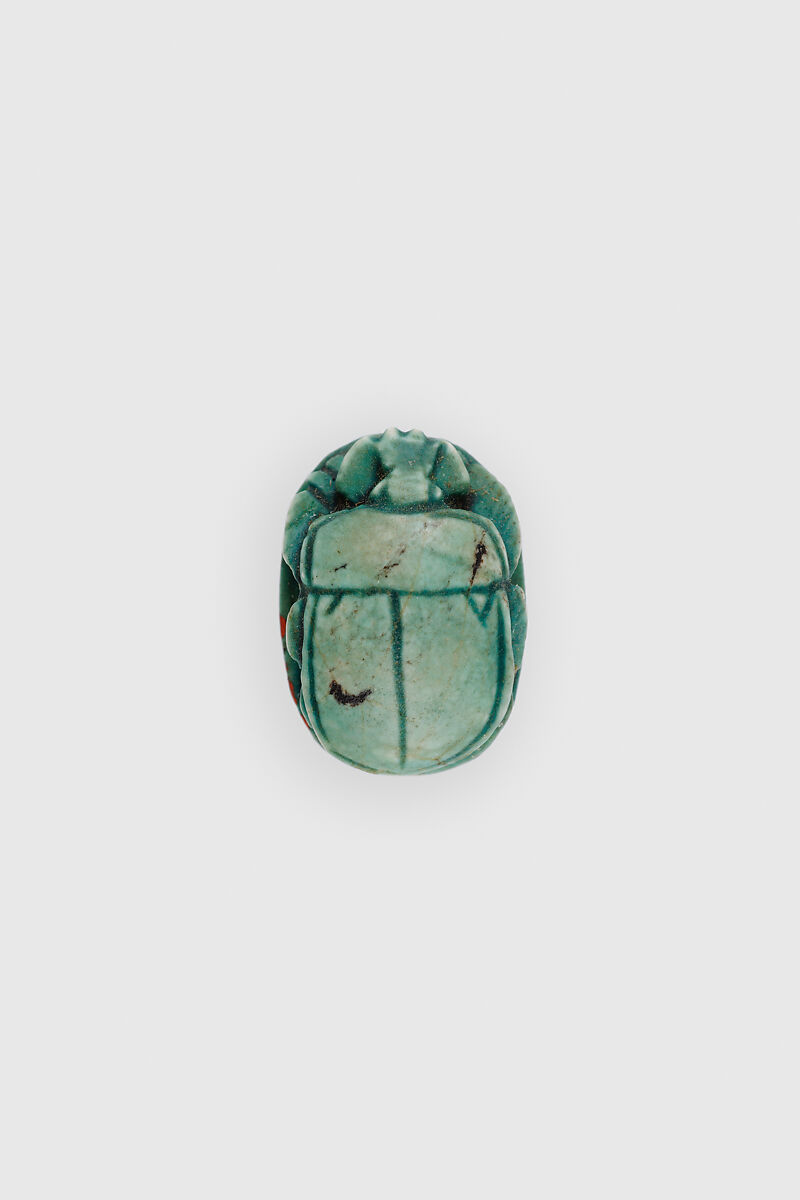 Scarab of Thutmose III, Glazed steatite
