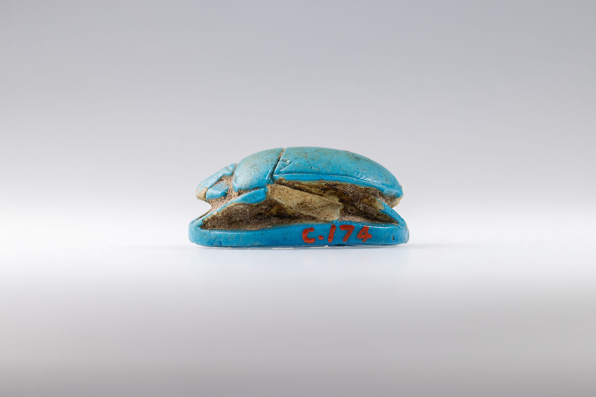 Scarab of Thutmose III, Faience