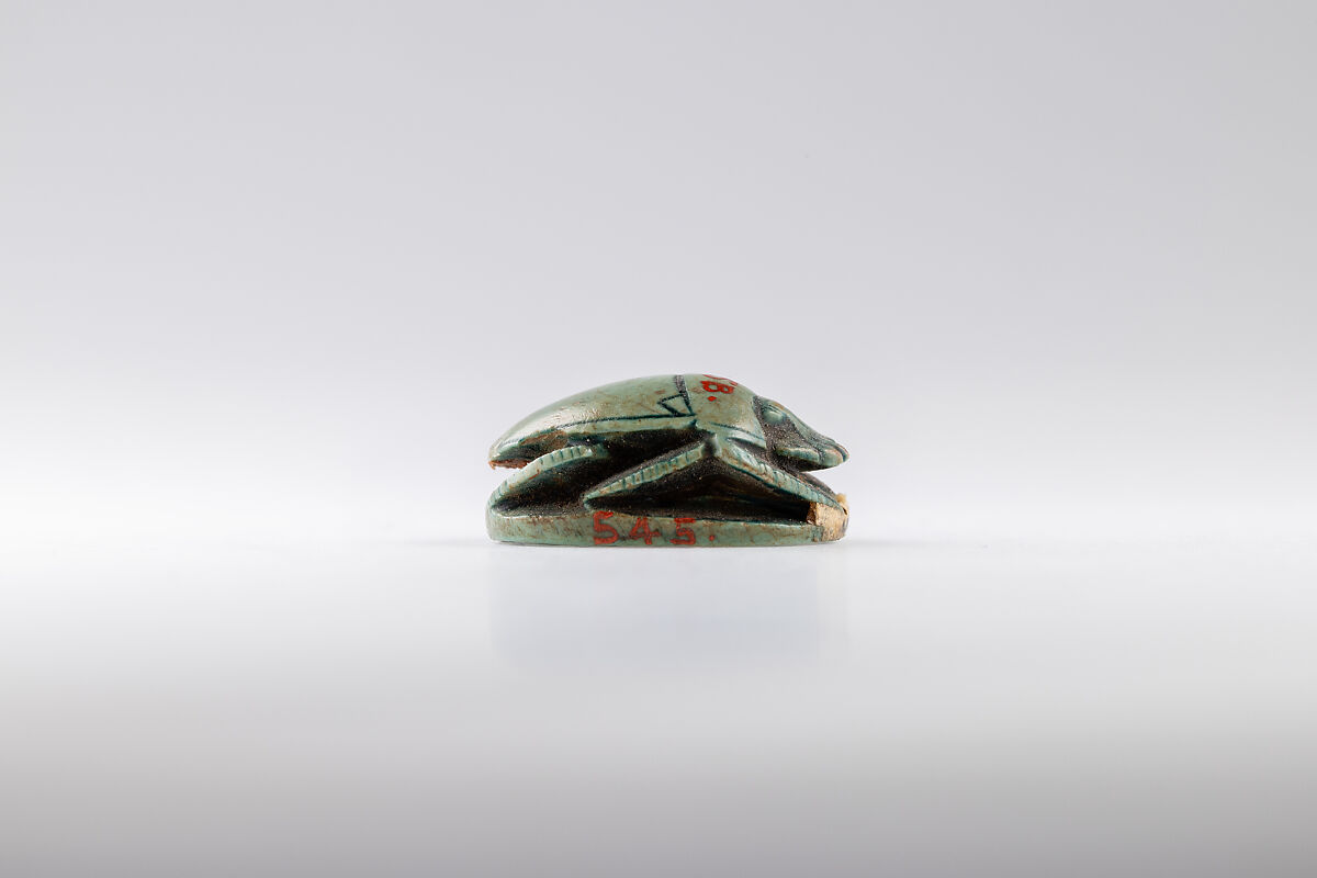Scarab, Thutmose III, Faience