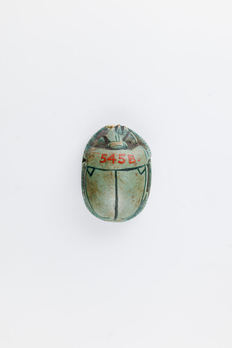 Scarab, Thutmose III, Faience