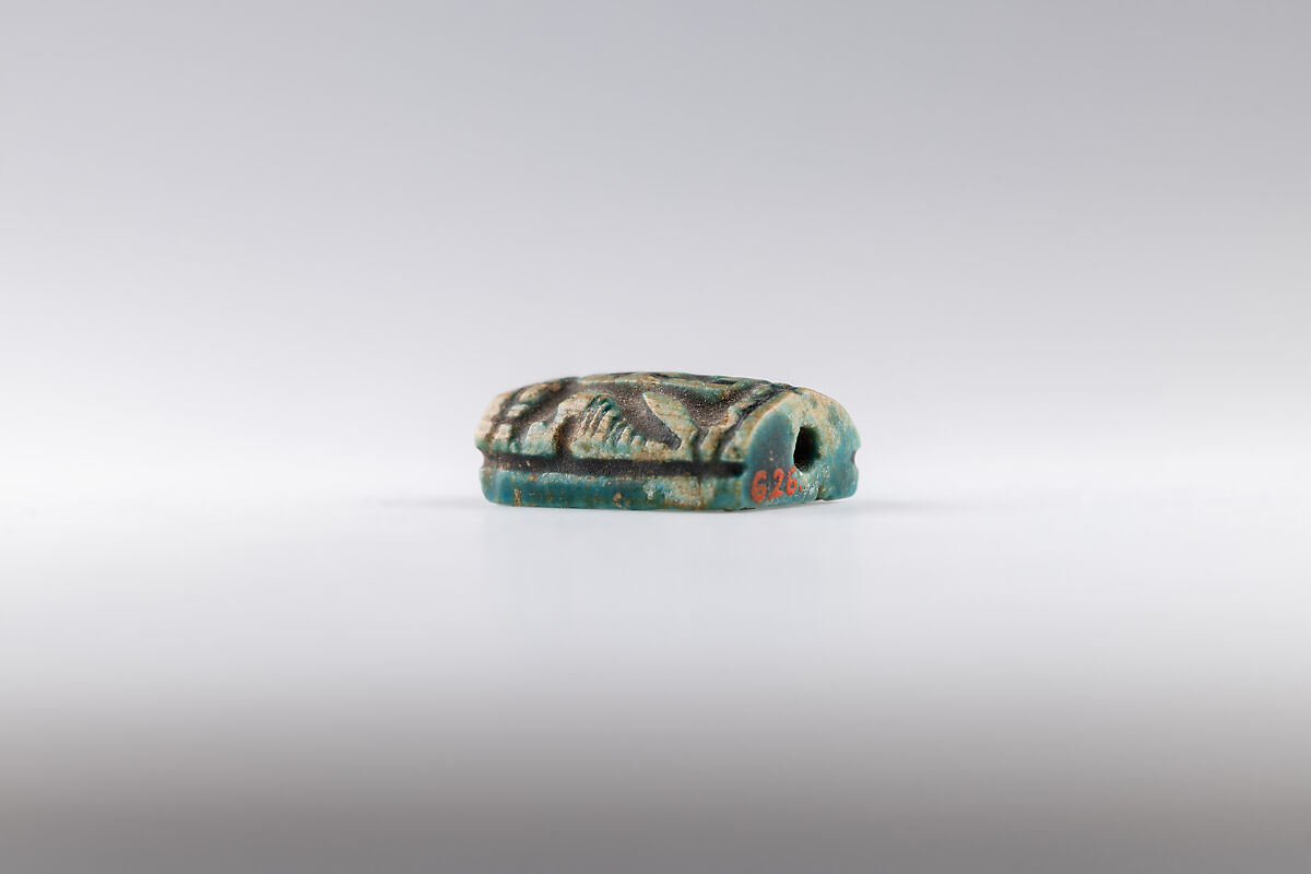Plaque, Thutmose III, Faience