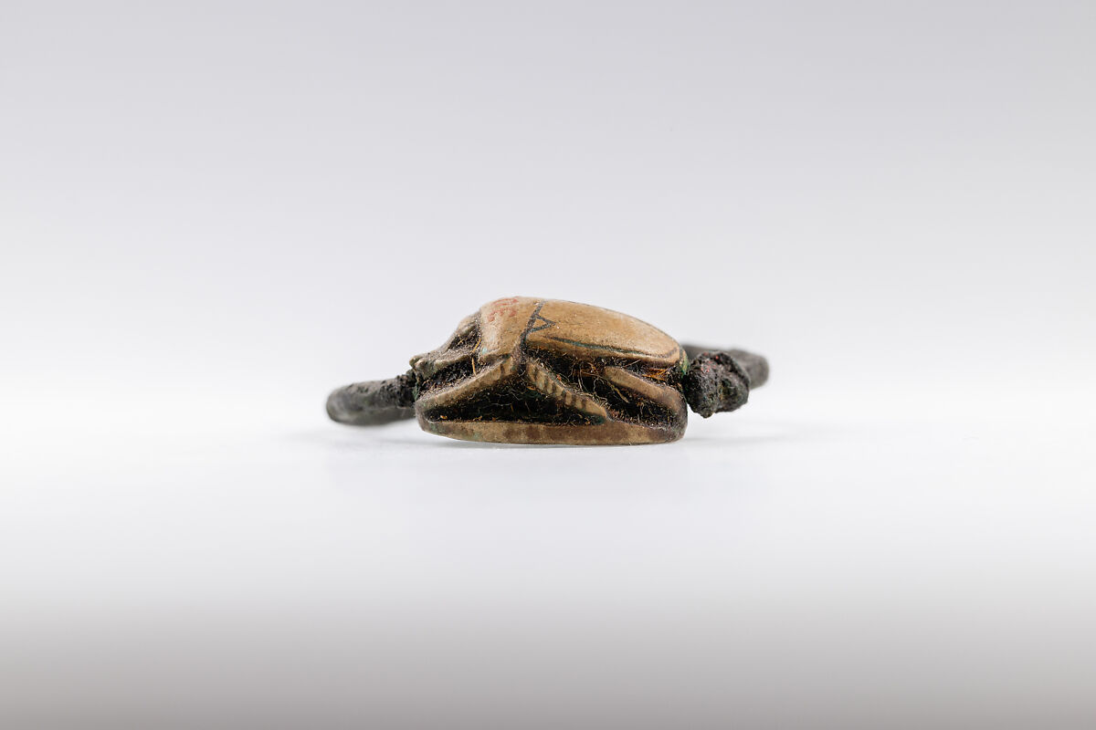 Ring, Thutmose III, Bronze or copper alloy, steatite