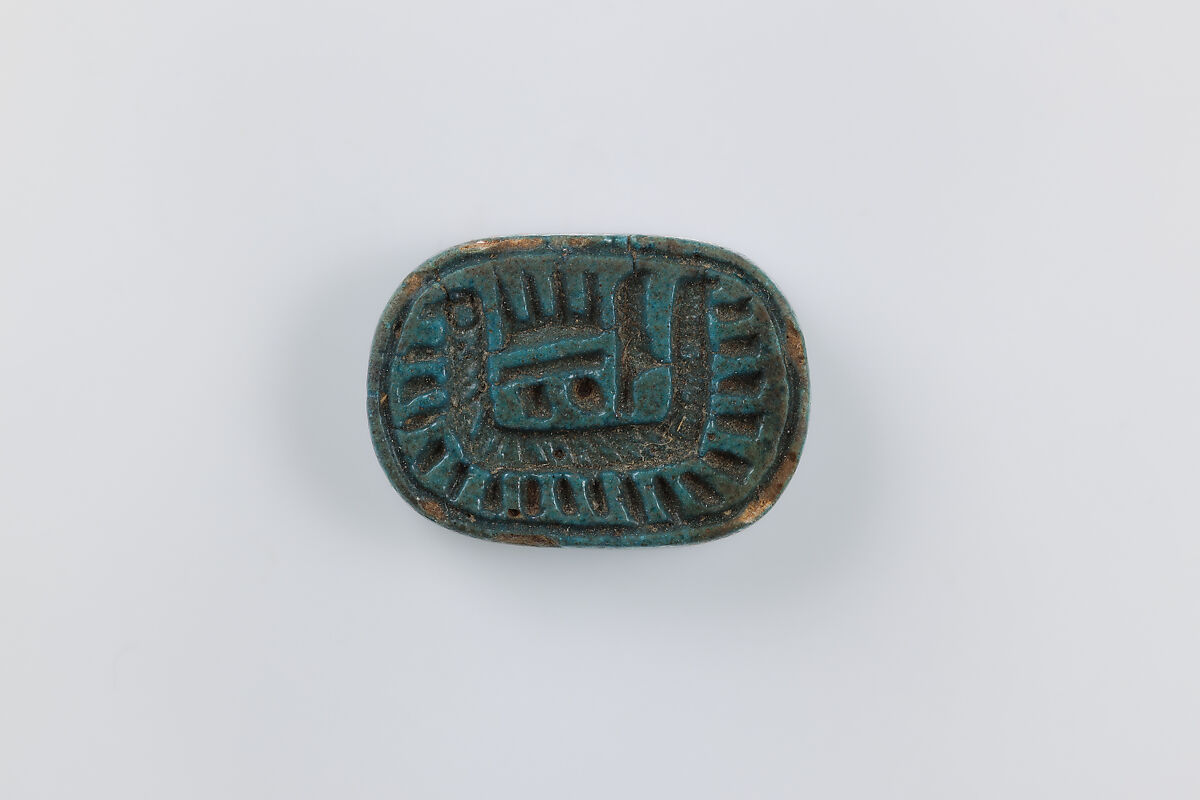 Seal, Thutmose III, Faience