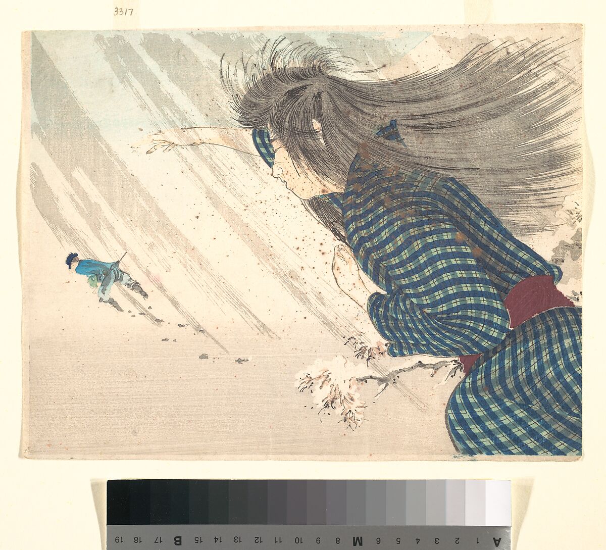 Kuchie, Unidentified artist, Woodblock print; ink and color on paper, Japan 