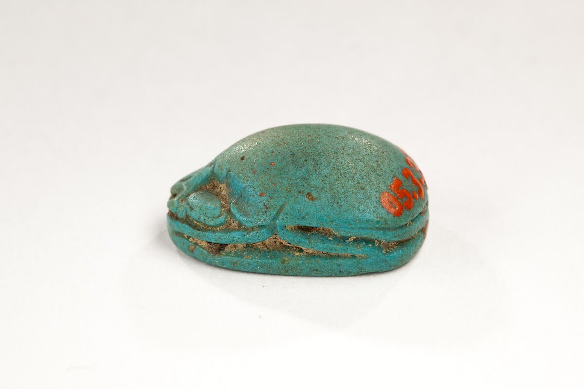 Scarab Inscribed for Queen Merytamun, Faience ?