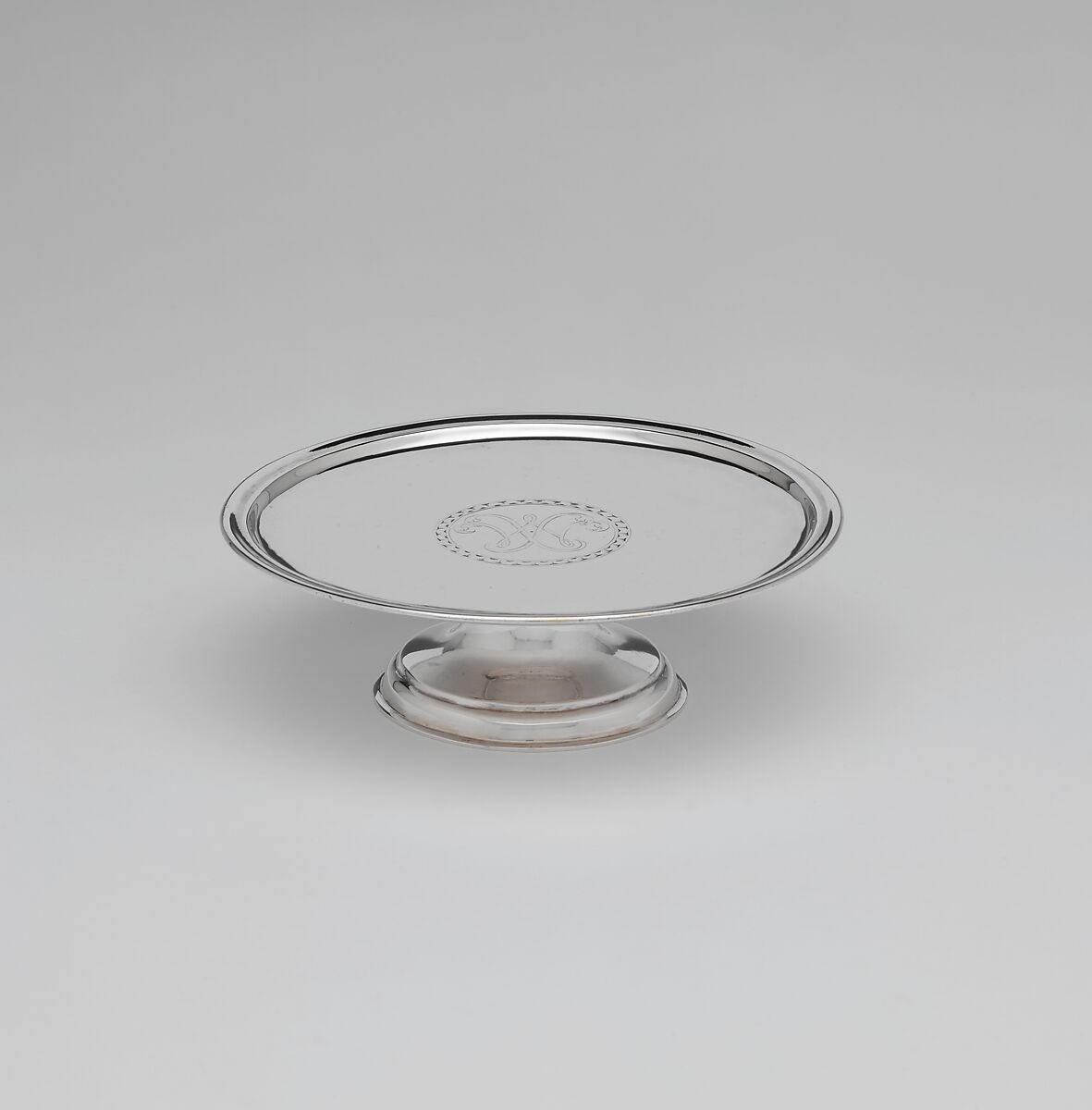 Footed Salver, Silver, American 