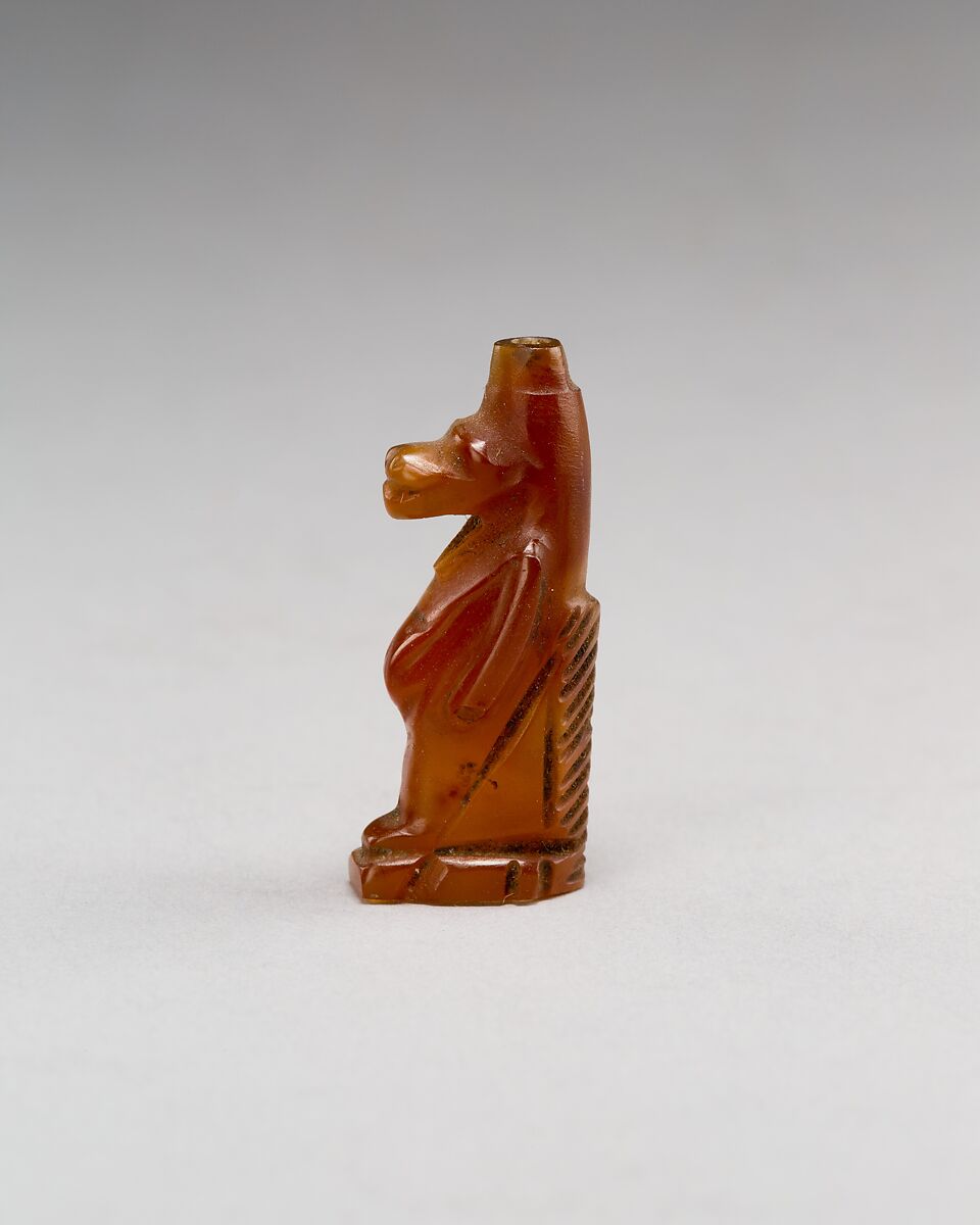 Taweret amulet, Carnelian