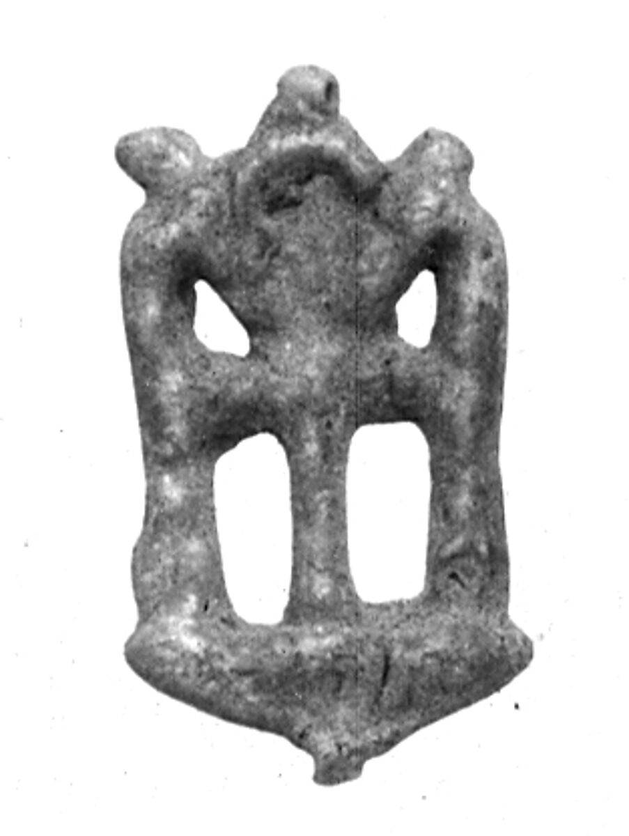 Amulet with an Ankh and Two Was Scepters, Faience