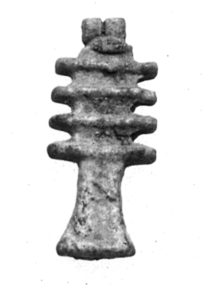 Djed Amulet, Faience