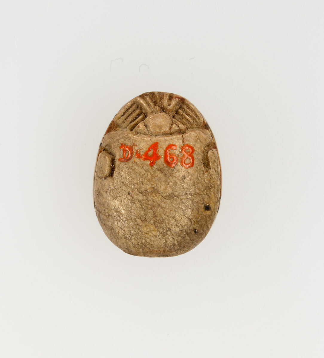 Scarab Inscribed with the Throne Name of Ahmose, Steatite, glazed