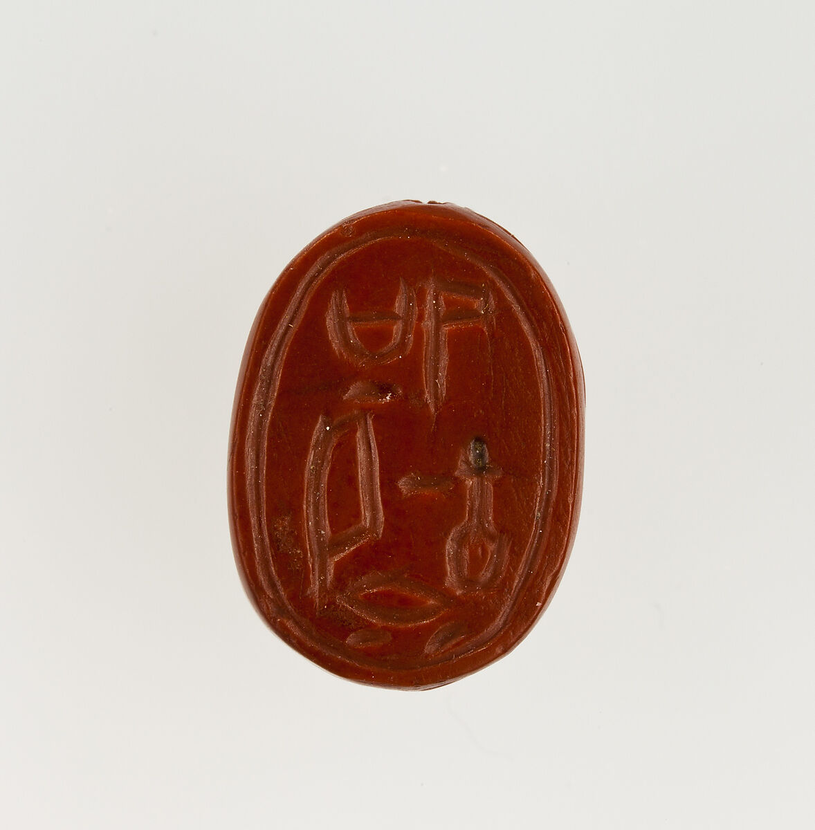 Scarab Inscribed for (Ahmose-)Nefertari, Jasper 