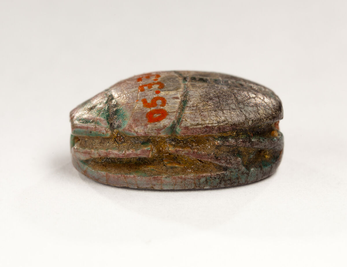 Scarab, Steatite (glazed)