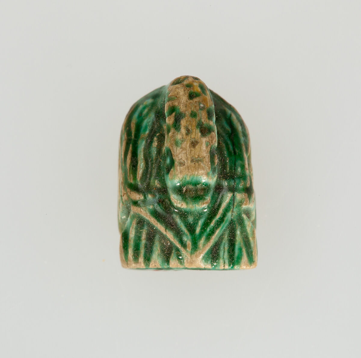 Duck-Shaped Stamp Seal Inscribed for (Ahmose-)Nefertari, Steatite, glazed