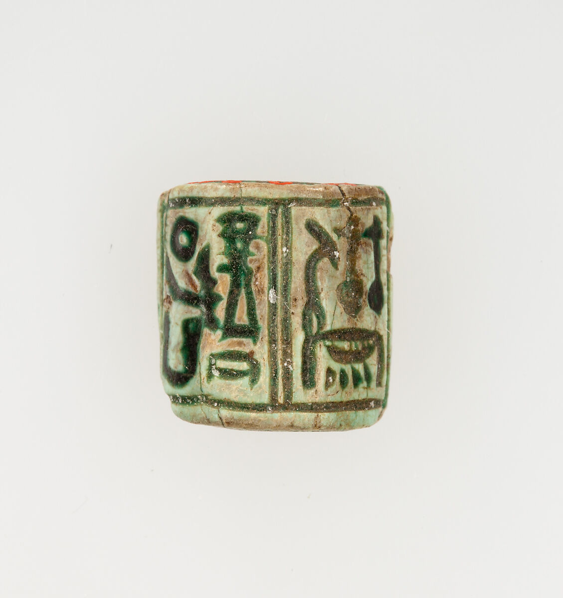 Half-Cylinder Stamp Seal, Pottery