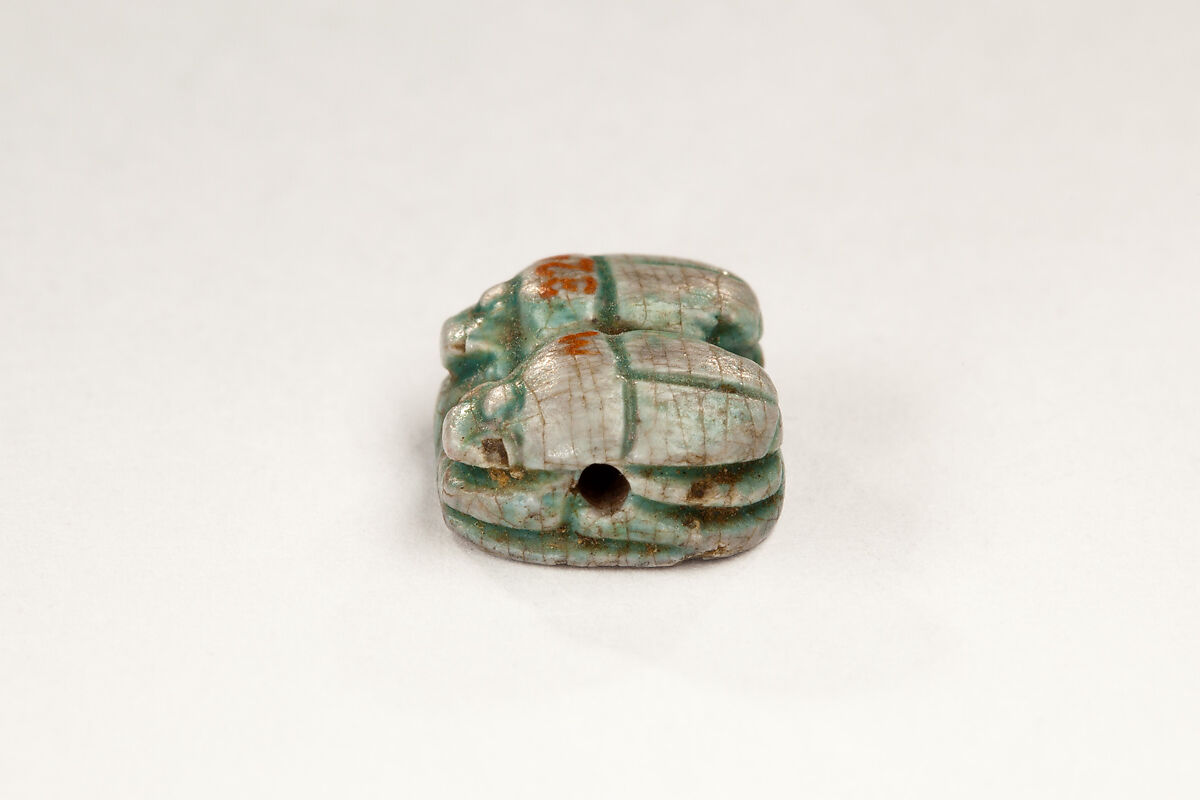 Scarab Inscribed with the Name Amenhotep, Steatite, glazed