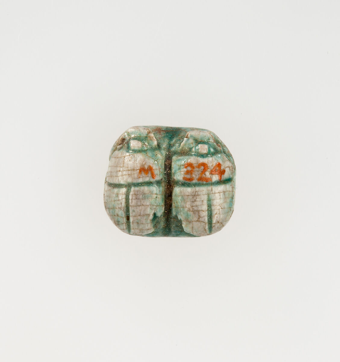 Scarab Inscribed with the Name Amenhotep, Steatite, glazed