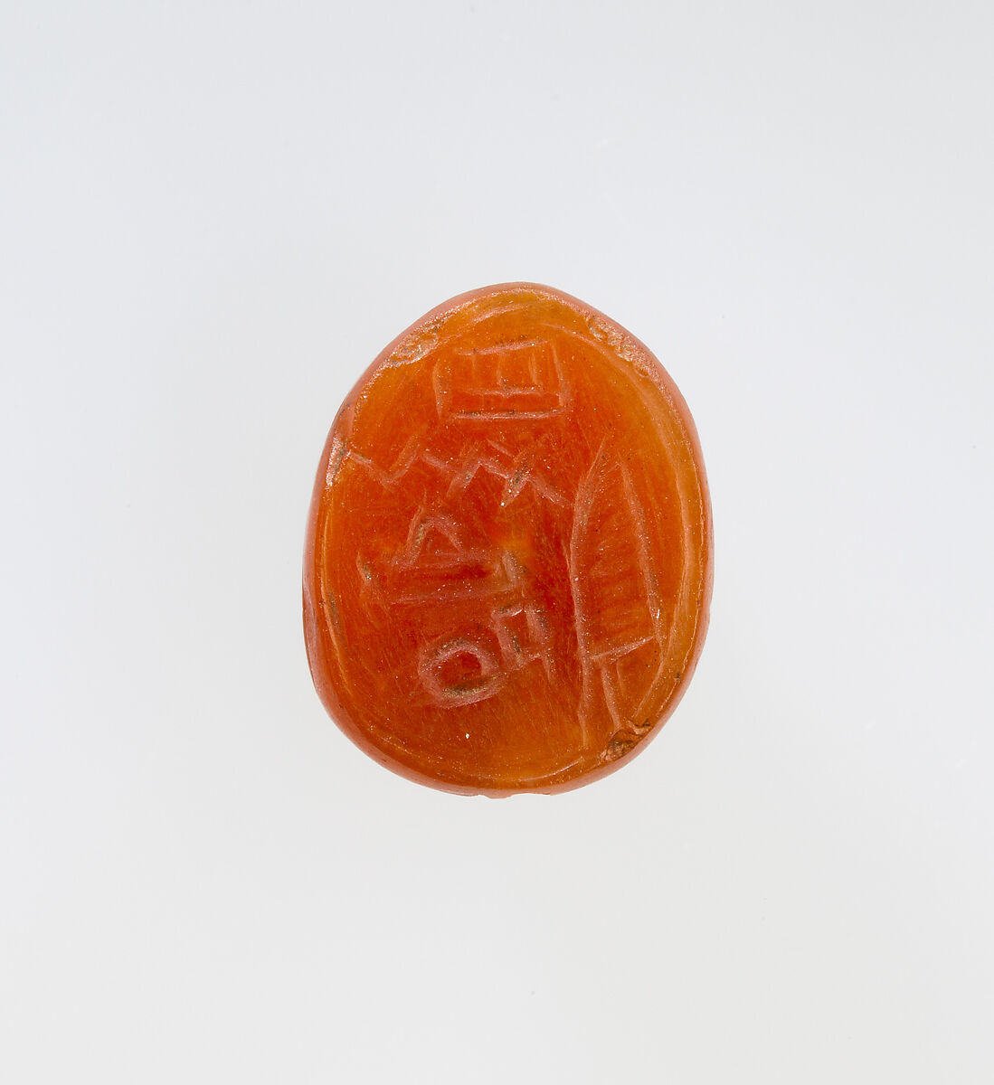 Scarab Inscribed with the Name Amenhotep, Carnelian 