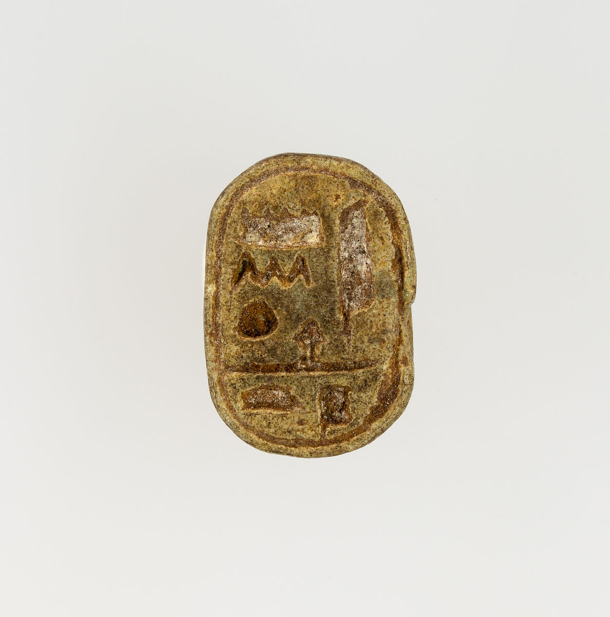 Scarab Inscribed Amunrehotep, Pottery 