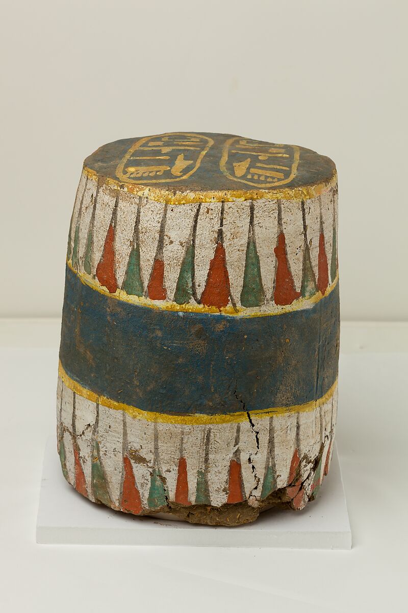 Sealing from a Jar with the Name of a king Amenhotep, Mud, pottery, paint