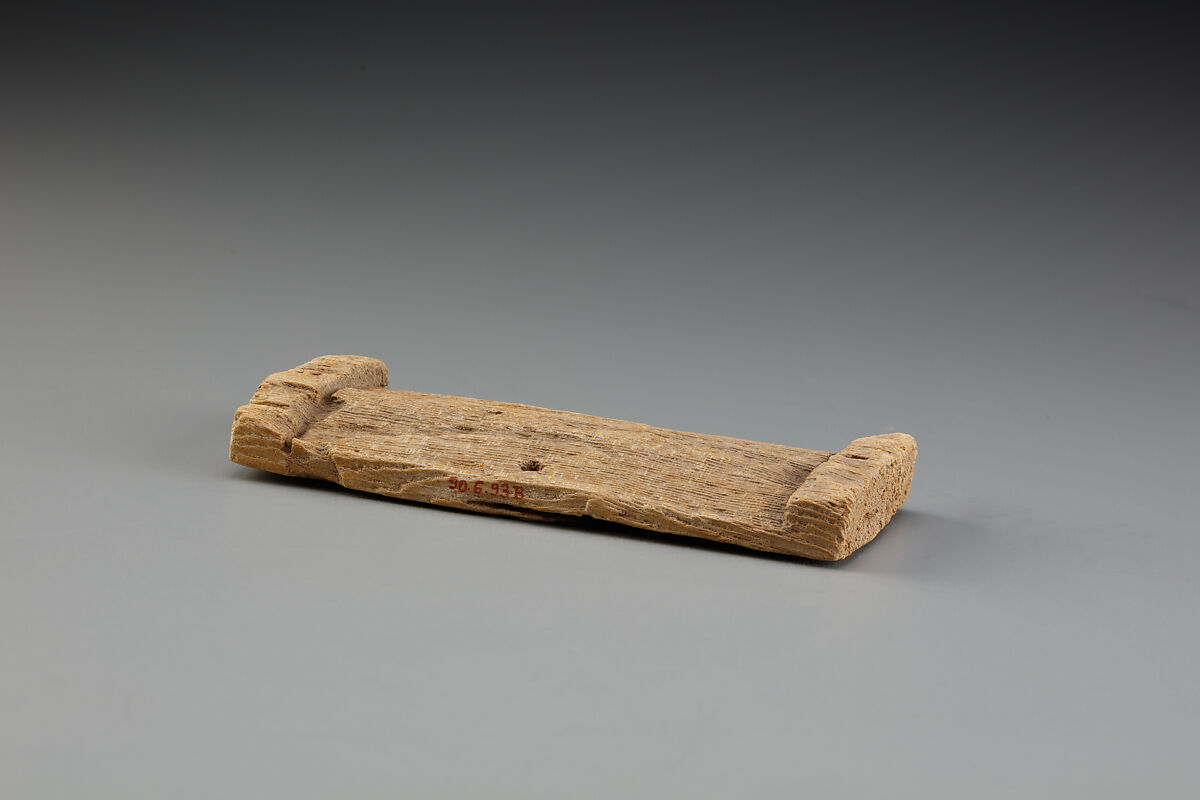 Shabti and Coffin, Wood, ink