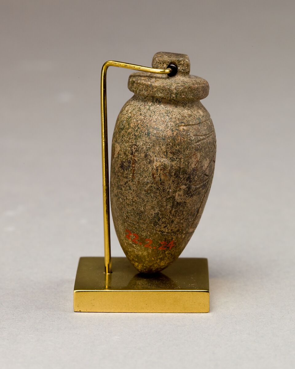 Heart amulet of Painedjem I, Serpentinite