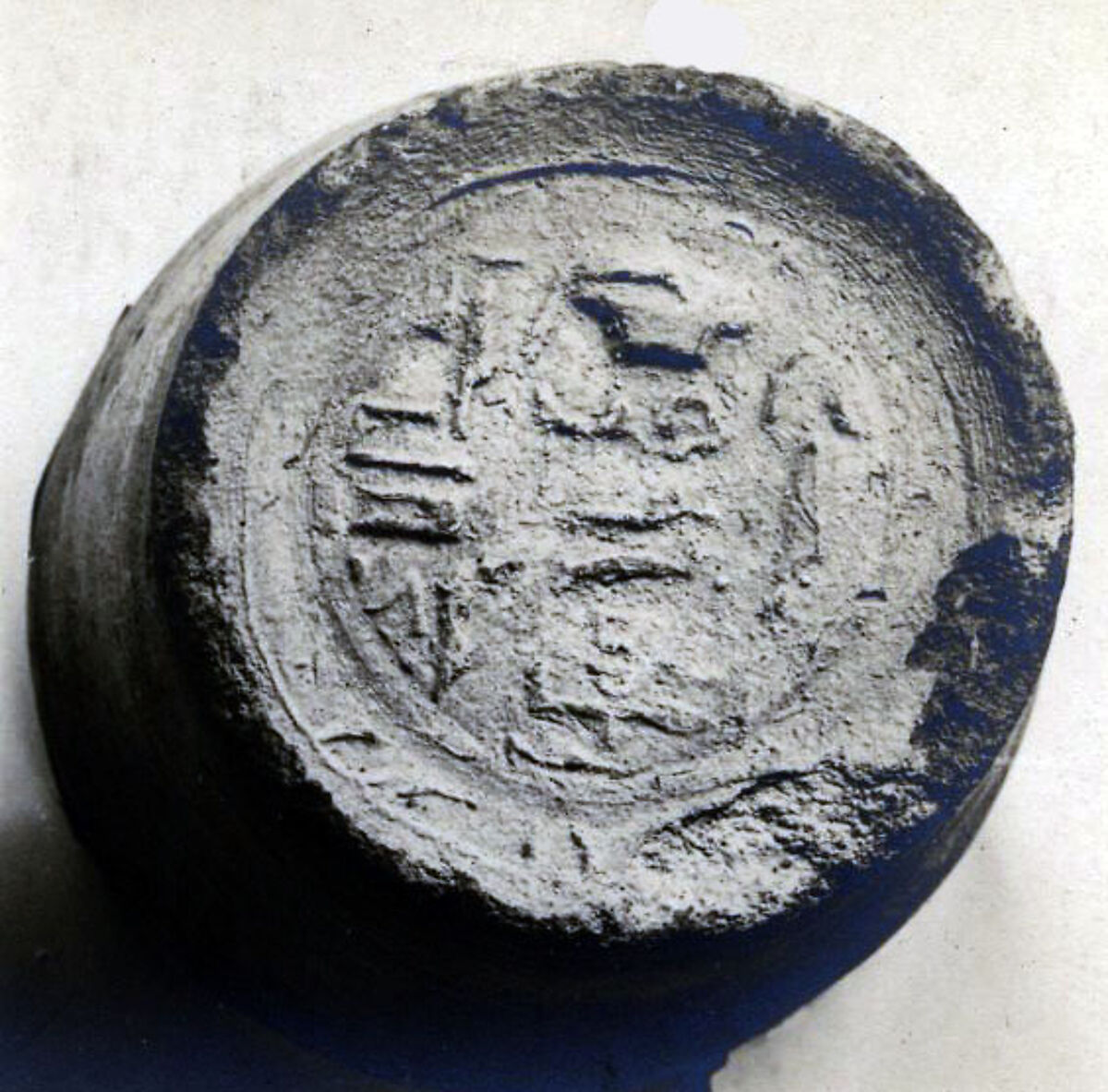 Funerary Cone of the Overseer of the Ships of Amun Seshi, pottery 