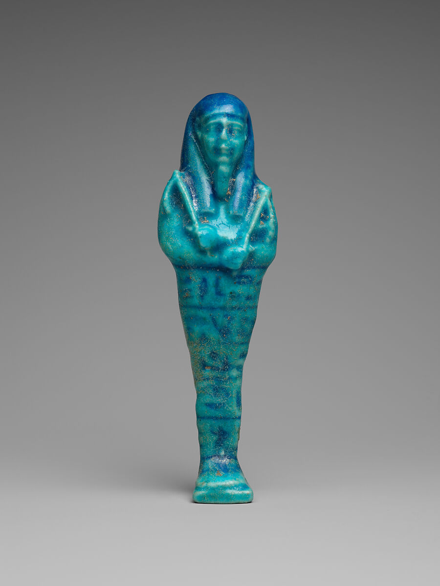 Shabti of Petosiris, son of Djedhor, Faience 