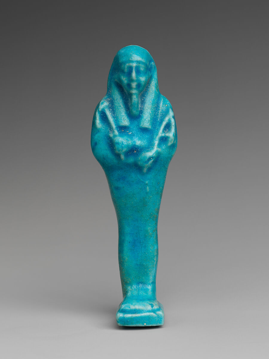 Shabti of Petosiris, son of Djedhor, Faience 