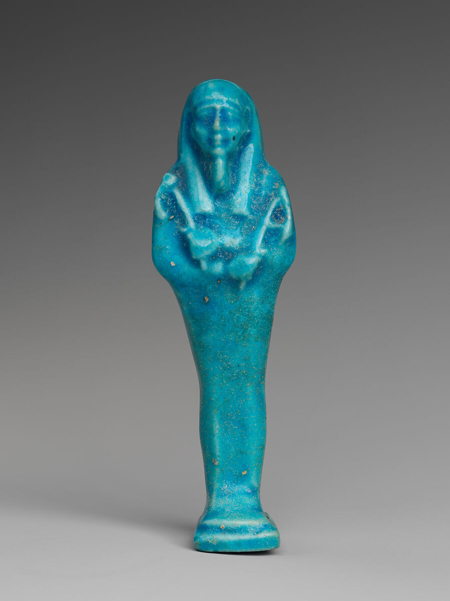 Shabti of Petosiris, son of Djedhor, Faience 