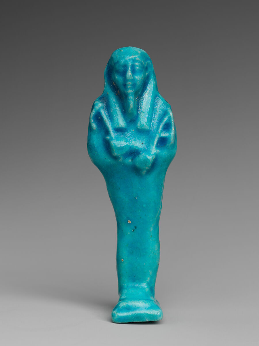 Shabti of Petosiris, son of Djedhor, Faience 