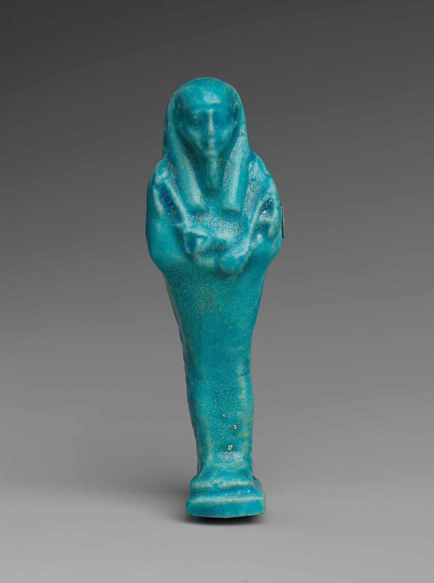 Shabti of Petosiris, son of Djedhor, Faience 