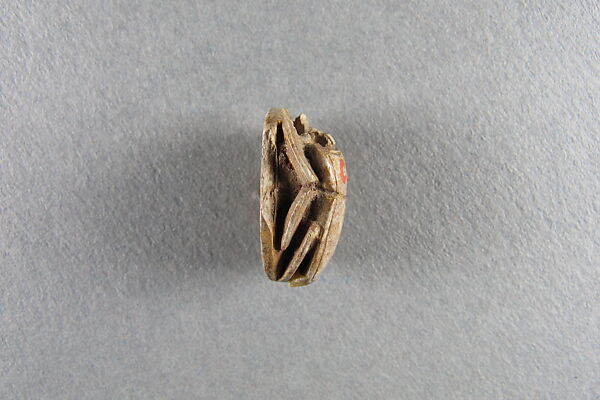 Scarab inscribed with the name of Khufu (Cheops), Glazed steatite
