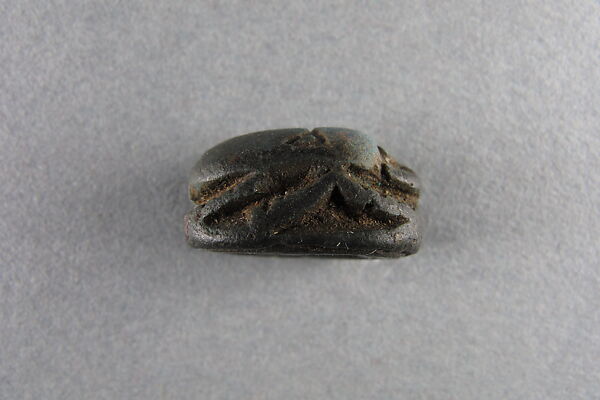 Scarab, sphinx, sun disk, Blue faience