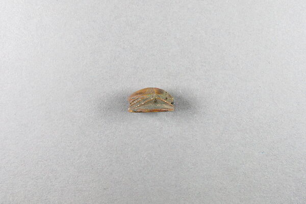 Scarab, Steatite, traces of green glaze